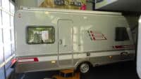 ERIBA HYMER PULSE SPORTING 465 2009 MOVER OMNISTORE LEVELER VOORTENT