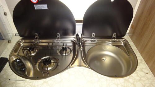 HOBBY de LUXE 460 UFe 2015 VASTBED RONDZIT  AIRCO VOORTENT - Afbeelding 18