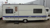 HOBBY Excellent Easy 540 UL 2005 Enkele Bedden en Rondzit Ventura Voortent 3 m