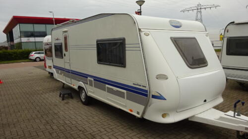 HOBBY Excellent Easy 540 UL 2005 Enkele Bedden en Rondzit Ventura Voortent 3 m - Afbeelding 3