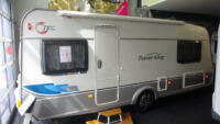 TEC TRAVEL KING 535 TE 2008 ENKELE BEDDEN RONDZIT Voortent Zakluifel DAK AIRCO